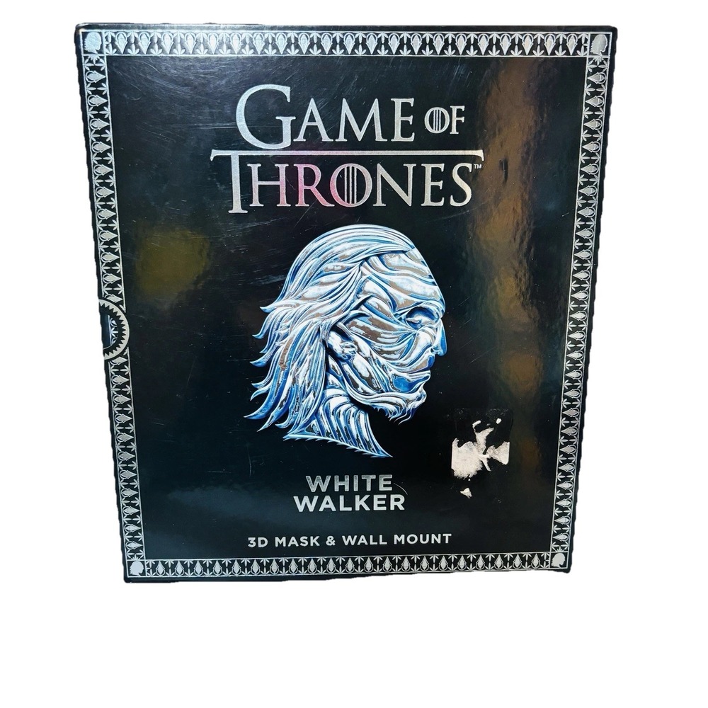 Game of Thrones White‎ Walker 3D Mask & Wall Mount Book New In Package See Pics